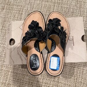 b.o.c. Black Floral Women's Sandals